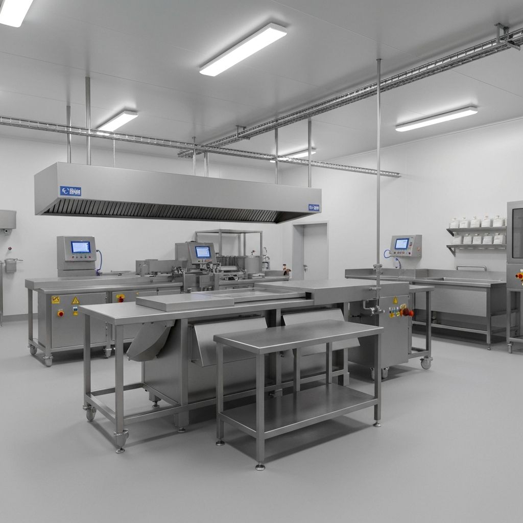 Food processing sanitisation